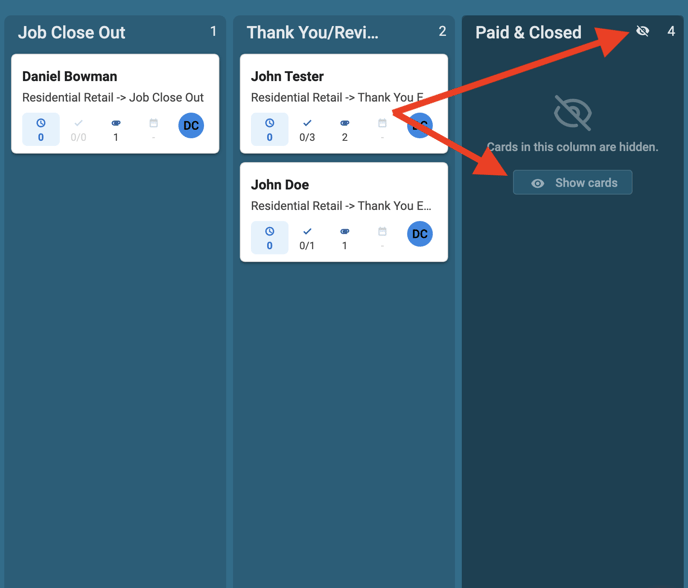 How Can I See My Archived Contacts on a Board? ()